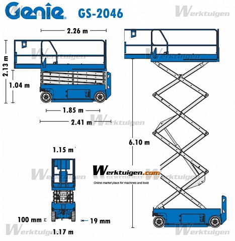Ножничный подъёмник Genie GS 2046